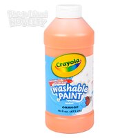 Crayola Washable Paint Bottle Orange 16oz
