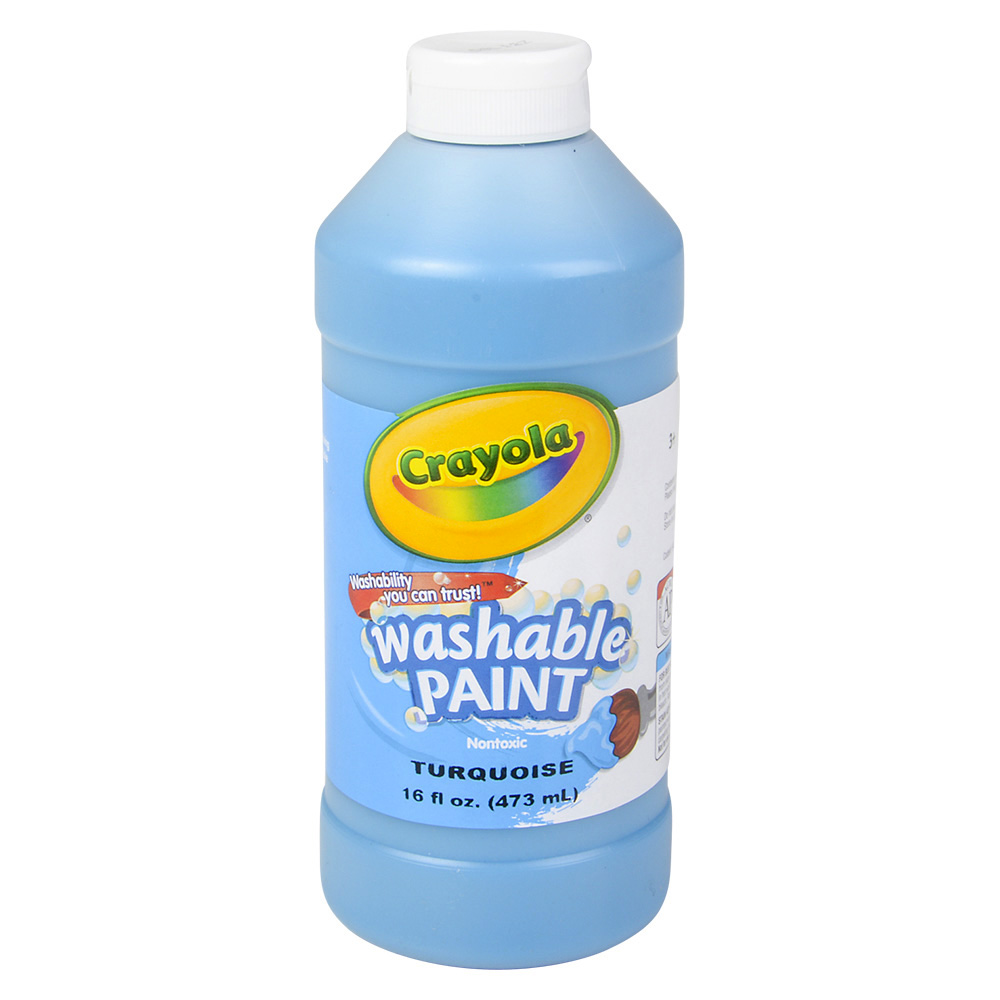 Crayola Washable Paint Bottle Turquoise 16oz