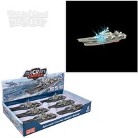 8.5" Die-Cast Pull Back Aircraft Carrier With Light And