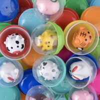 1.5" Mini Animal Pull Back Car In 2" Capsule 250ct
