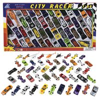 50pc 2"-4" Die-Cast Cars 1:64 Scale