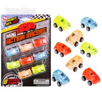 Mini Transparent Action Cars 8 Pack