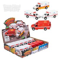 5" Die-Cast Pull Back Rescue Ambulance