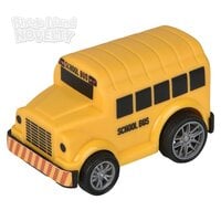 2" Plastic Pull Back School Bus