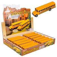 7" Die-Cast Pull Back School Bus