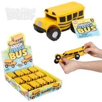 4.5" Stretch And Squish School Bus 12ct