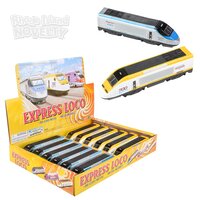 7" Die-Cast Pull Back High Speed Train 12/Display