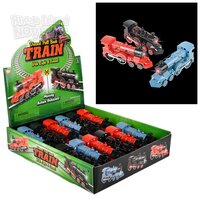 5.5" Die-Cast Pull Back Train With Lights/Sound