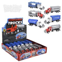 6" Die-Cast Container Trucks