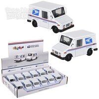 2.5" Die-Cast Pull Back Mini Postal Carrier Truck