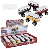 5" Die-Cast Pull Back Big Wheel VW Bus