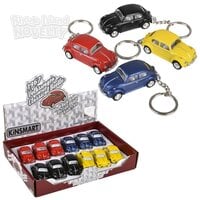 2.5" Diecast Pull Back 1967 VW Classic Beetle Keychain