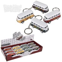 2.5" Die-Cast Pull Back 1962 VW Bus/Printing Keychain