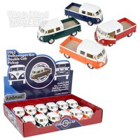 5" Die-Cast Pull Back 1963 VW Double Cab Pick Up