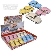 5" Diecast Pull Back 1967 VW Classic Beetle-Pastel Colors