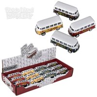 2.5" Diecast Pull Back 1962 VW Classic Bus/Printng