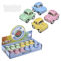 2" Die-Cast Pull Back VW Mini Beetle-Pastel Colors