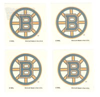 4 PC Boston Bruins Tattoo Set