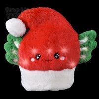 Light-Up Red Axolotl Santa Hat