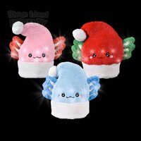 Light-Up Axolotl Santa Hat Assortment 3ct