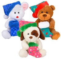 9.5" Christmas Plush Bear Assortment