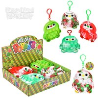 4" Holiday Penguin Bubble Popper Clip Ons