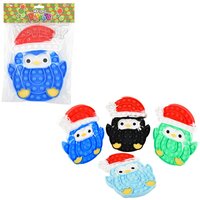 Holiday Penguin Jumbo Bubble Popper 9"