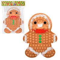 Gingerbread Man Mega Bubble Popper 13"
