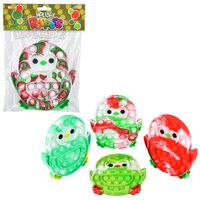 Holiday Penguin Bubble Poppers 6"