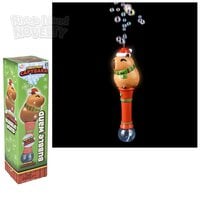 Light-Up Christmas Capybara Bubble Wand 13"