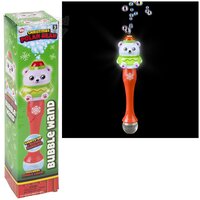 Light-Up Christmas Polar Bear Bubble Wand 13.5"