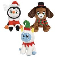 12" Dressed Christmas Plush Assortment