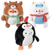 12" Squishy-Ishies Dressed Christmas Animals