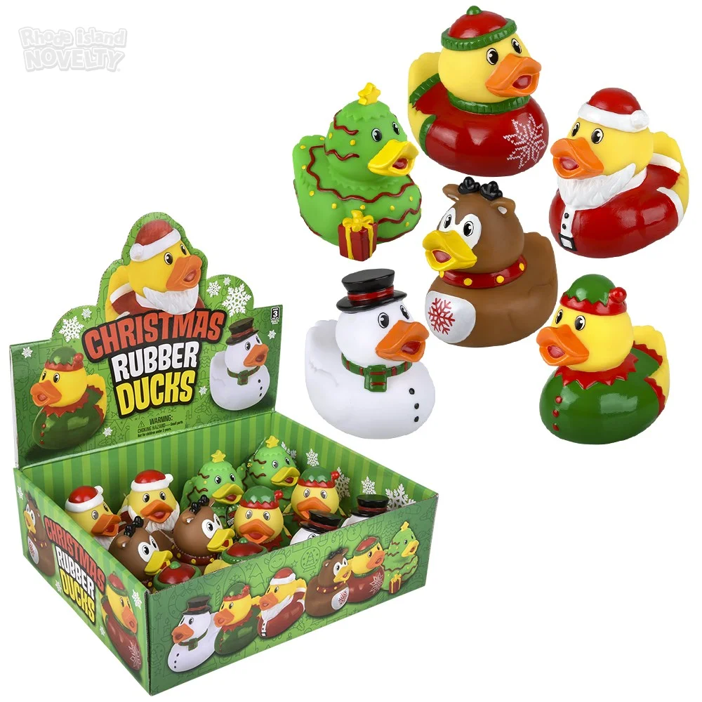 Christmas store rubber ducks