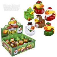 Christmas Rubber Duckies 3.5" 12ct