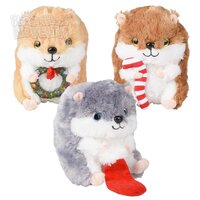 7" Christmas Hamster