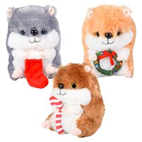 8.5" Christmas Hamster