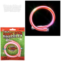 Light-Up Candy Cane Bracelet 10"