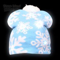 Snowflake Light-Up Beanie Hat