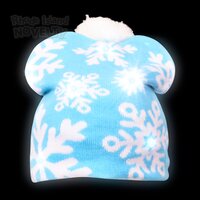 Snowflake Light-Up Beanie Hat