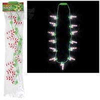 Light-Up Candy Cane Necklace 25"