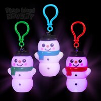 3" Light-Up Snowman Assorted Clip On