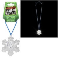 Light-Up Snowflake Necklace 36"