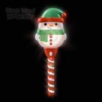 14" Light-Up Swirl Snowman Wand