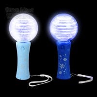 7.25" Light-Up Snowflake Magic Ball Wand