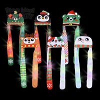 Light-Up Christmas Plush Hoodie Scarf Assortment