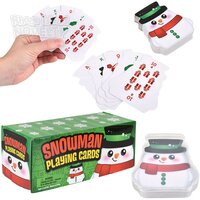 Snowman Playing Cards 3" 12/Display
