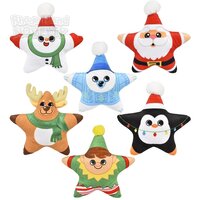 6" Christmas Star Plush Assortment