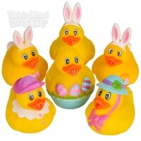Easter Rubber Duckies 2"