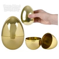 4" Metallic Gold Eggs 144ct